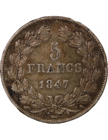 LOUIS PHILIPPE﻿ - 5 FRANCS ARGENT 1847 A PARIS