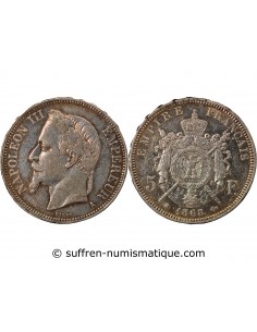 NAPOLEON III - 5 FRANCS ARGENT 1868 A PARIS