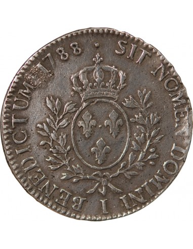 LOUIS XVI - ÉCU ARGENT AUX RAMEAUX D'OLIVIER 1788 I LIMOGES