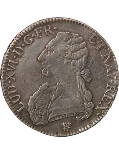 LOUIS XVI - ÉCU ARGENT AUX RAMEAUX D'OLIVIER 1788 I LIMOGES