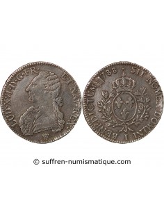 LOUIS XVI - ÉCU ARGENT AUX RAMEAUX D'OLIVIER 1788 I LIMOGES