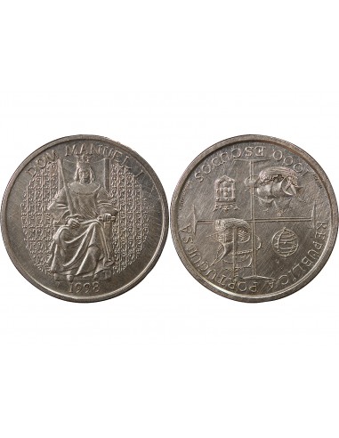 PORTUGAL - 1000 ESCUDOS ARGENT 1998 - MANUEL I