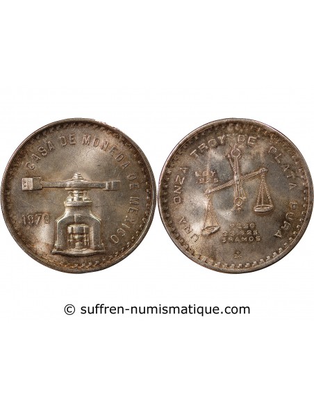 MEXIQUE, CASA DE MONEDA - 1 ONCE ARGENT 1979 Mo MEXICO