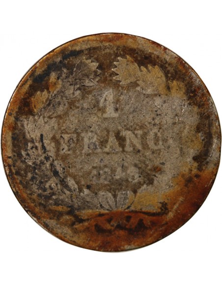 LOUIS PHILIPPE﻿ - 1 FRANC ARGENT 1848 A PARIS