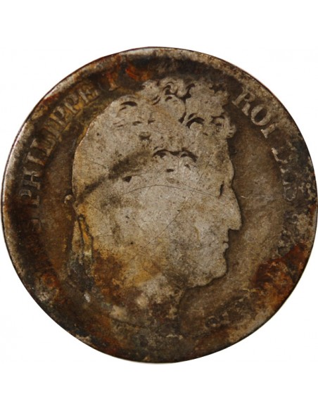 LOUIS PHILIPPE﻿ - 1 FRANC ARGENT 1848 A PARIS