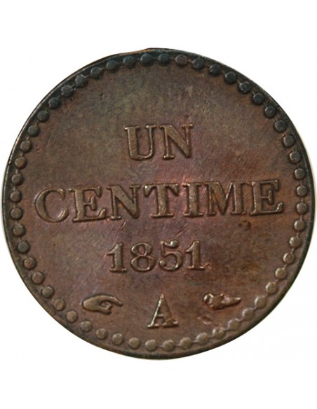IIe REPUBLIQUE - CENTIME DUPRÉ - 1851 A PARIS