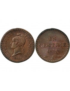 IIe REPUBLIQUE - CENTIME DUPRÉ - 1851 A PARIS 2