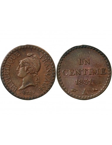 IIe REPUBLIQUE - CENTIME DUPRÉ - 1851 A PARIS