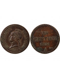 IIe REPUBLIQUE - CENTIME DUPRÉ - 1851 A PARIS 2