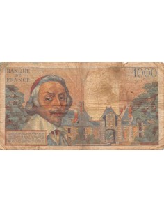 1000 FRANCS RICHELIEU - 07.01.1954, SERIE B34 2