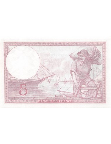 FRANCE, FEMME CASQUEE MODIFIEE - 5 FRANCS 17/08/1939
