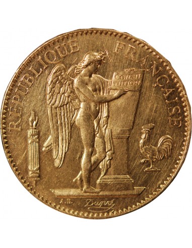 GENIE - 100 FRANCS OR 1881 "Dieu protège la France"﻿