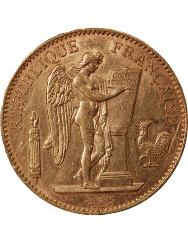 GENIE - 100 FRANCS OR 1902 "Dieu protège la France"﻿