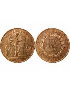 GENIE - 100 FRANCS OR 1902 "Dieu protège la France"﻿ 2