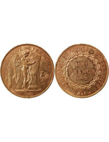 GENIE - 100 FRANCS OR 1902 "Dieu protège la France"﻿