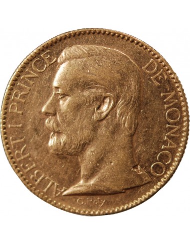 MONACO, ALBERT Ier - 100 FRANCS OR 1896 A PARIS