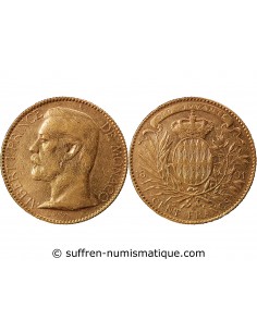 MONACO, ALBERT Ier - 100 FRANCS OR 1891 A PARIS