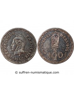 Nouvelles Hébrides 100 francs Argent 1966