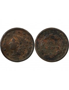 USA 1 cent Cuivre 1838 Philadelphie 2