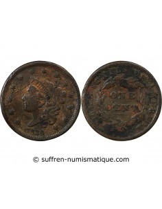 USA 1 cent Cuivre 1838 Philadelphie