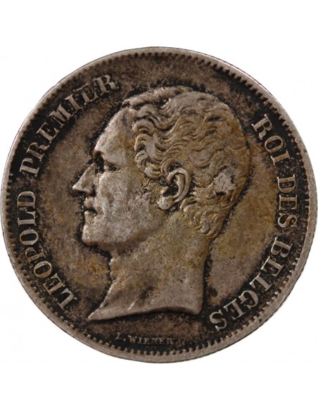 Belgique Léopold Ier 2 1/2 Francs Argent 1849