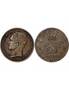 Belgique Léopold Ier 2 1/2 Francs Argent 1849 2