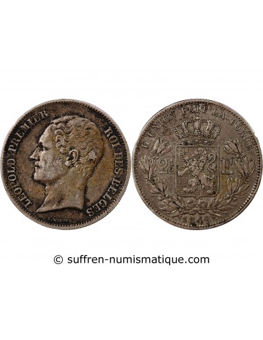 Belgique Léopold Ier de Belgique 2,5 francs Argent 1849