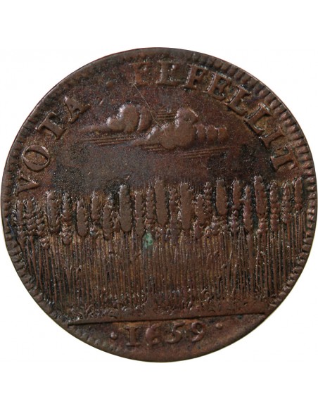ETATS DE BOURGOGNE - JETON CUIVRE - 1659, PAIX DES PYRENEES