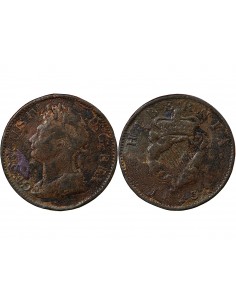 IRLANDE, GEORGES IV - 1/2 PENNY 1823 LONDRES 2