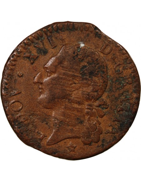 Louis XVI Louis XVI - 1/2 Sol A L'Ecu 1784 & AIX-En-Provence 1 sol Cuivre 1784 & Aix-en-Provence