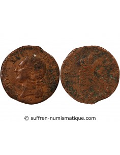 Louis XVI Louis XVI - 1/2 Sol A L'Ecu 1784 & AIX-En-Provence 1 sol Cuivre 1784 & Aix-en-Provence