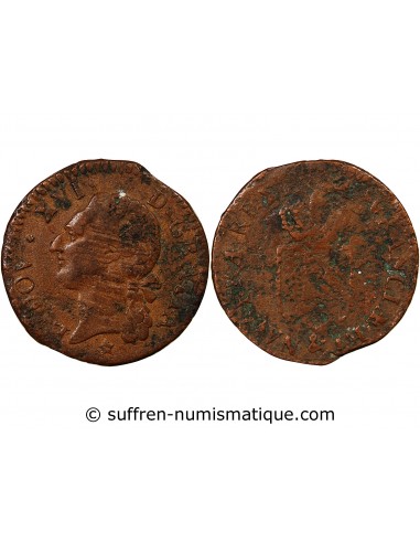 Louis XVI Louis XVI - 1/2 Sol A L'Ecu 1784 & AIX-En-Provence 1 sol Cuivre 1784 & Aix-en-Provence