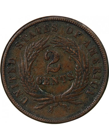 USA 2 Cents Bronze 1865 Philadelphie