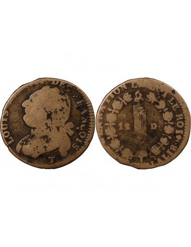 LOUIS XVI, CONSTITUTION - 12 DENIERS T NANTES