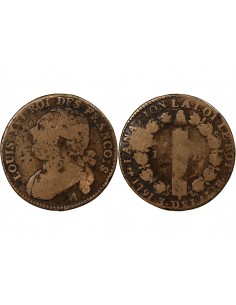 LOUIS XVI, CONSTITUTION - 12 DENIERS 1791 A PARIS 2