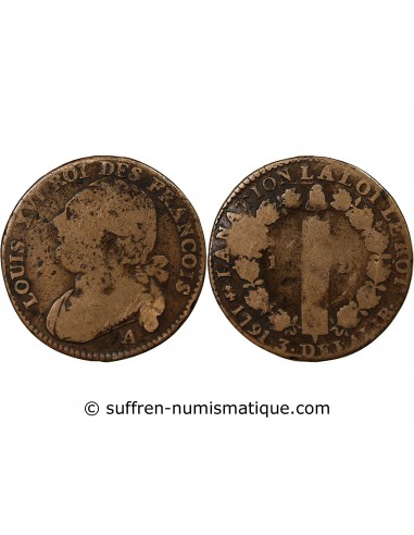 LOUIS XVI, CONSTITUTION - 12 DENIERS 1791 A PARIS