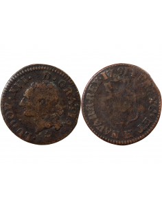 Louis XVI 1 liard Cuivre 1791 H La Rochelle 2