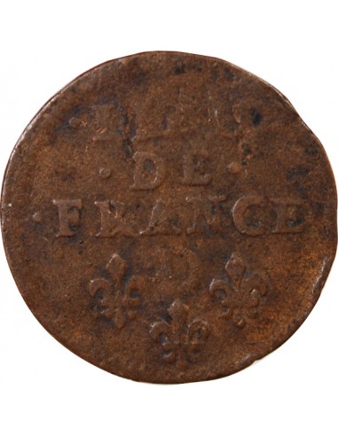 Louis XIV 1 liard Cuivre 1655-1658 Vimy