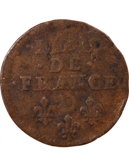 Louis XIV 1 liard Cuivre 1655-1658 Vimy
