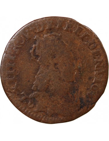 Louis XIV 1 liard Cuivre 1655-1658 Vimy