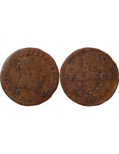 Louis XIV 1 liard Cuivre 1655-1658 Vimy 2