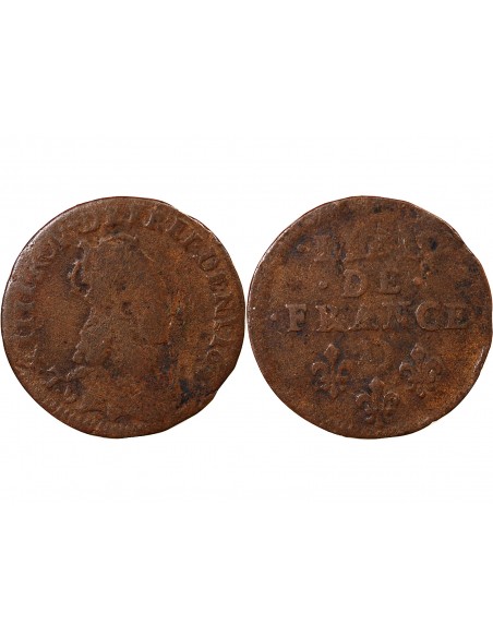 Louis XIV 1 liard Cuivre 1655-1658 Vimy