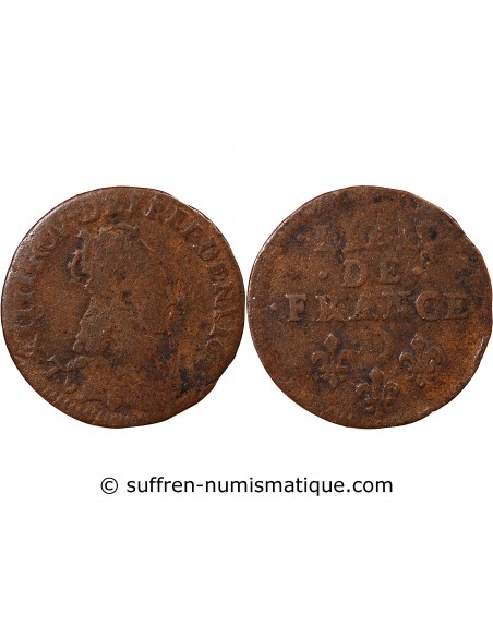 Louis XIV 1 liard Cuivre 1655-1658 Vimy