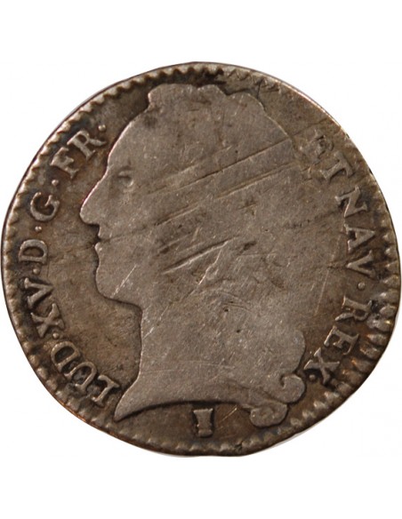 Louis XV 1/8 ecu Argent 1741 9 Rennes