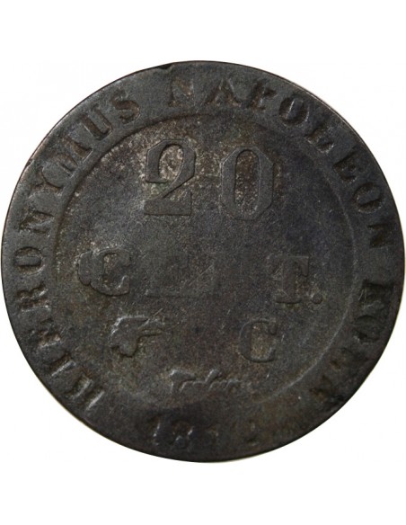 Allemagne Jérôme Bonaparte 20 centimes Billon 1812 A Clausthal