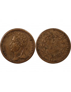 COLONIES FRANCAISES, CHARLES X - 5 CENTIMES 1825 A PARIS 2