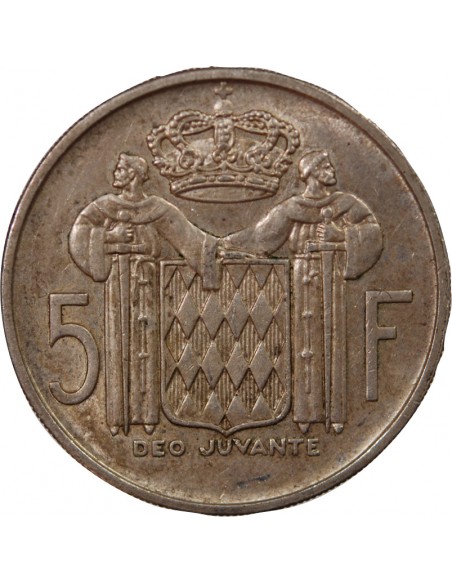 Monaco Rainier III de Monaco 5 francs Argent 1960 A Paris