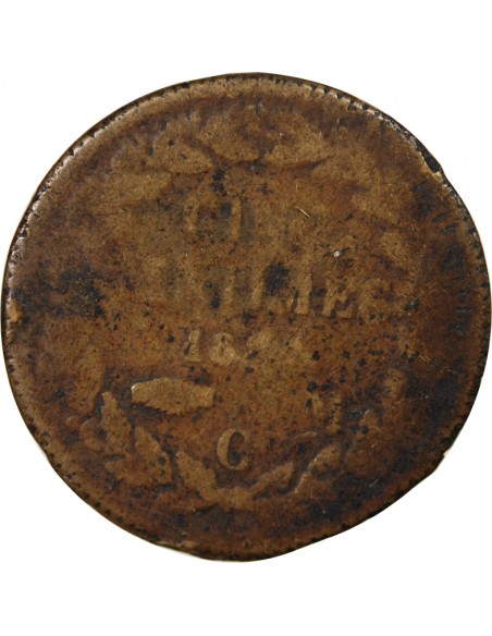 Monaco Honoré V 5 centimes Bronze 1837