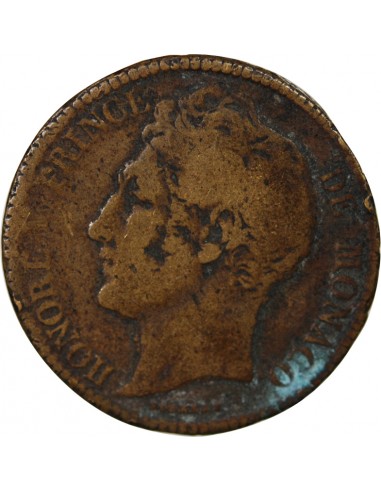 Monaco Honoré V 5 centimes Bronze 1837