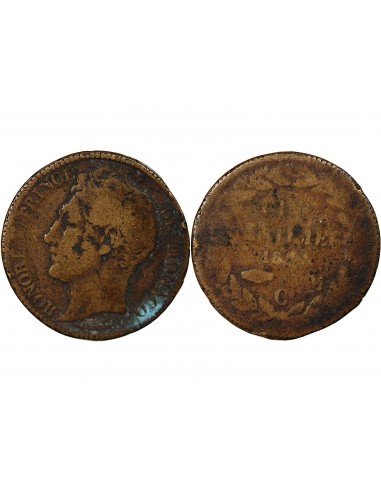 Monaco Honoré V 5 centimes Bronze 1837